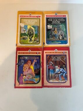 Choose Your Own Adventure Vintage 80s Book Lot Set of 4 #2 #11 #33 #48 Bigfoot